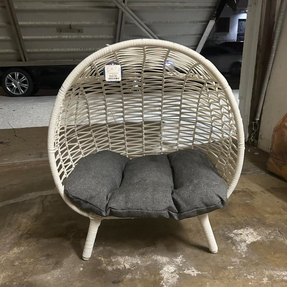 brand new never used. Dome Cat Bed white and grey